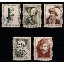 350-året for Rembrandt fødsel. Komplet sæt. Postfrisk.